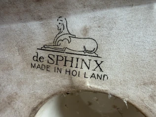 1920s Ceramic Sculpture of a Sphinx by Charles Vos for De Spinx Maastricht